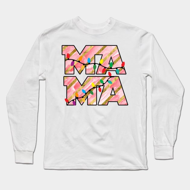 Mama Claus Long Sleeve T-Shirt by MZeeDesigns